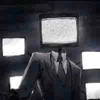 Larger tv man 