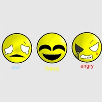 happy,sad,angry