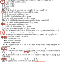 Số 29 và 52 trong bảng nguyên tố hóa học