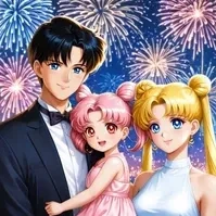 Usagi,Mamoru,Chibiusa