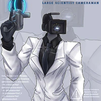 Larger scientist cameraman/ken