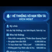 tiểu Linh –hệ thống tiêu tiền vô hạn