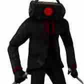 Dark speaker man