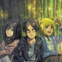 Mikasa, Eren , Armin