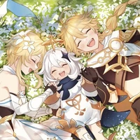 Lumine, Aether, Paimon