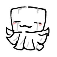 ghast(bé bạch tuộc trắng•v•)