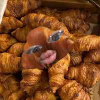 Croissant nhân kem