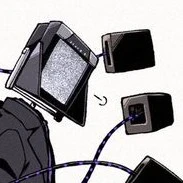 Large TV man