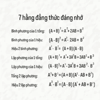 7 hằng đẳng thức đáng yêu