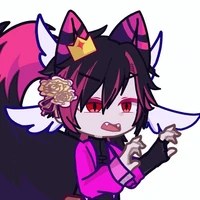 Fox Black Pink • T/g , mascot •