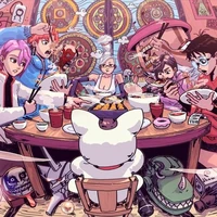 Các nhân vật trong Dandadan có mặt ở đó