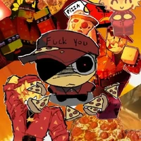 Elliot(M phải ăn pizza)