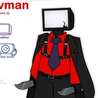 red tv man