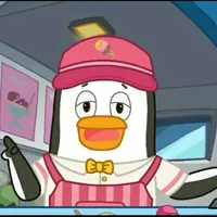 Chú cánh cụt bán kem 😃