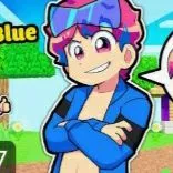 the blue