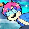 the blue