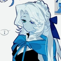 Lady in azure
