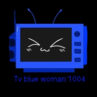 Tv blue woman 1004