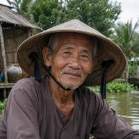 ông ngoại Minh(ông bảy)