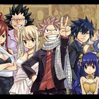 Nhóm Erza ( gray juvia erza natsu happy carla wendy và lily)