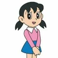 shizuka:xinh đẹp,hiền,tốt bụng,học giỏi