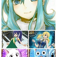 Juvia Lucy Wendy Carla Happy
