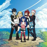 Erza, Natsu,Wendy, Gray,Carla,happy