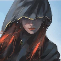 Người chùm áo đen