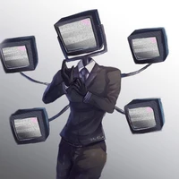 Large TV man (Polycephaly)