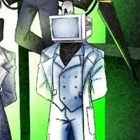 Doctor computer man / lema