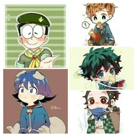 Harry, Izuku, Tanjiro, Nobita và Iruma