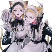 cả hai bé gái nhưng là đực:)