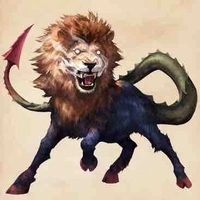 Chimaera,Manticore,Nundu,Horned Serpent