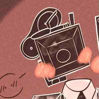 Large cameraman/Till