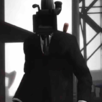 Large cameraman / raven