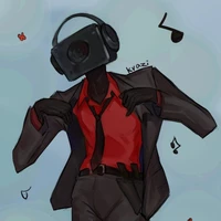 dark speakerman / red man