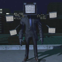 large TV man/layey