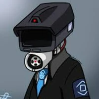 black blue camera man/winky