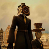 Lagre clock man