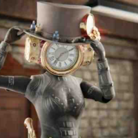 Clock woman