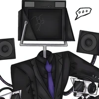 Large TV man/kin