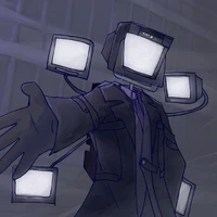 large TV man