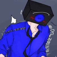 Blue speaker man/ dnetsi