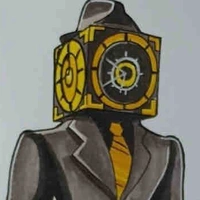Large clock man/ menin
