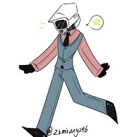 blue suit cameraman