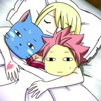 Natsu + Lucy + Happy 