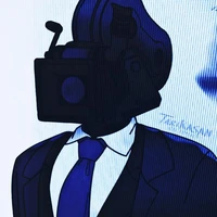 large camera man