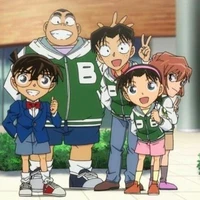 nhóm thám tử nhí + Conan + Haibara