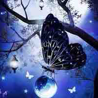 Trio macket buterfly