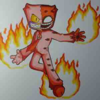 Huggy red sun